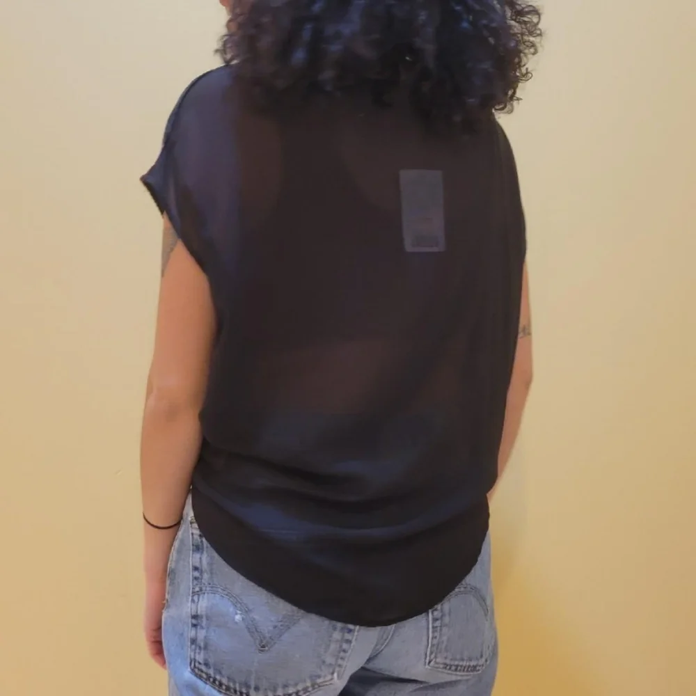 Black Velvet Backless Top - Picture 3 of 4